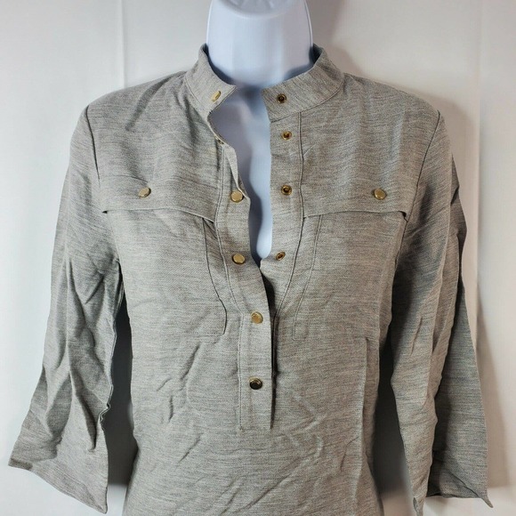 Lacoste Gray Sweatshirt Sweater Dress Tunic - Picture 2 of 12